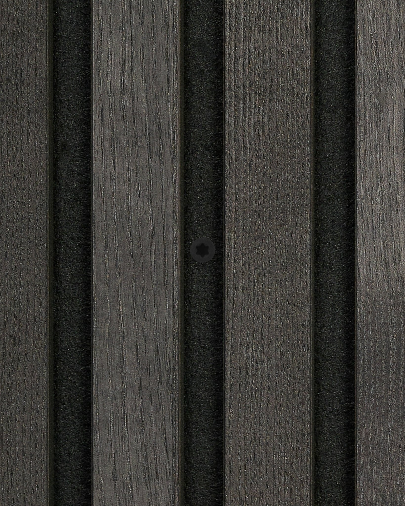 Wkręty montażowe WoodUpp black, 100 szt., do stabilnego montażu paneli akustycznych Akupanel, zapewniające nowoczesne, fakturowane nordyckie wykończenie ściany.