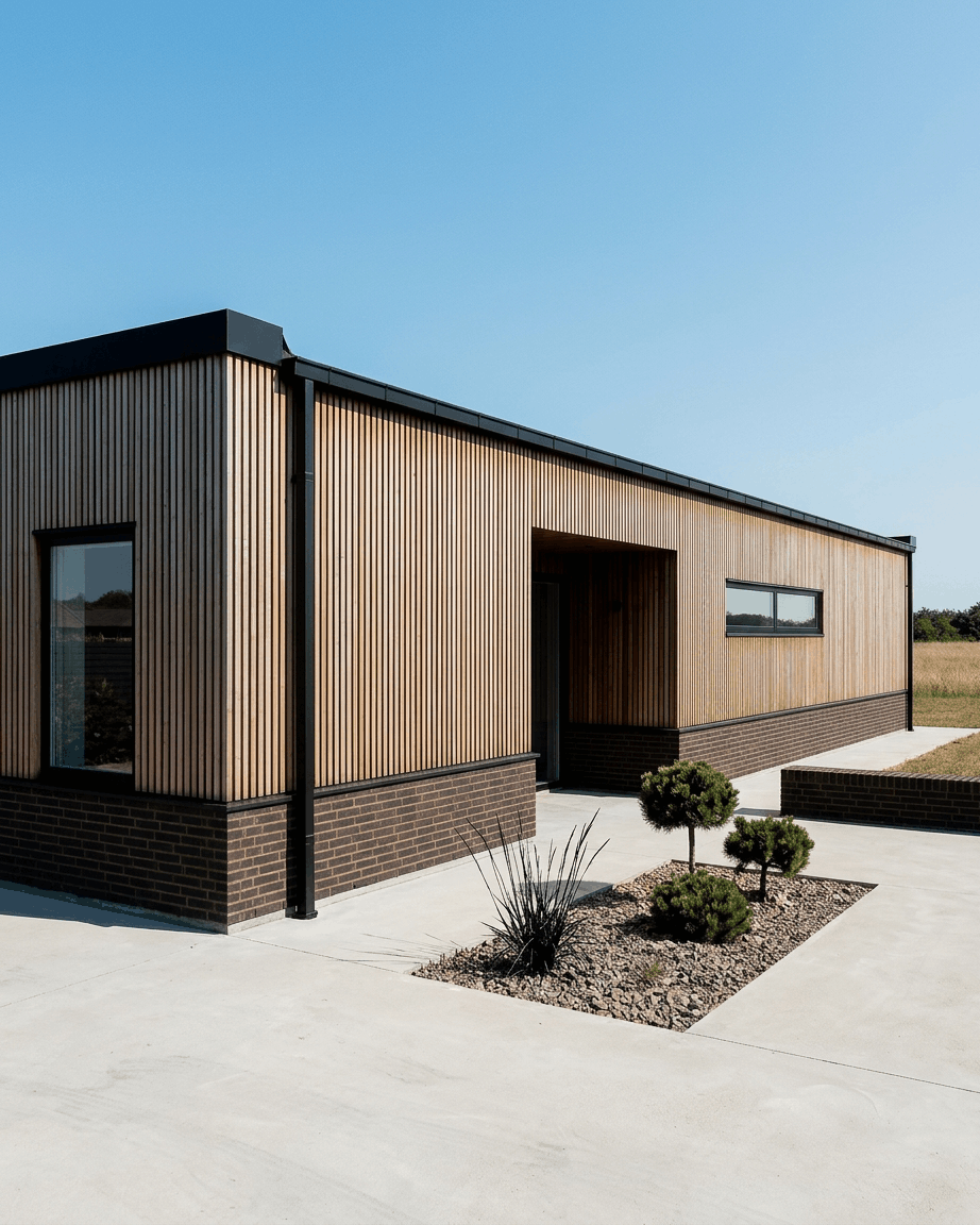 Aluwood | Panel elewacyjny / Thermowood, Brown, 240 x 45,1 cm 