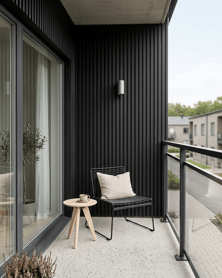 Aluwood | Panel elewacyjny / Alu, Black, 240 x 45,1 cm 