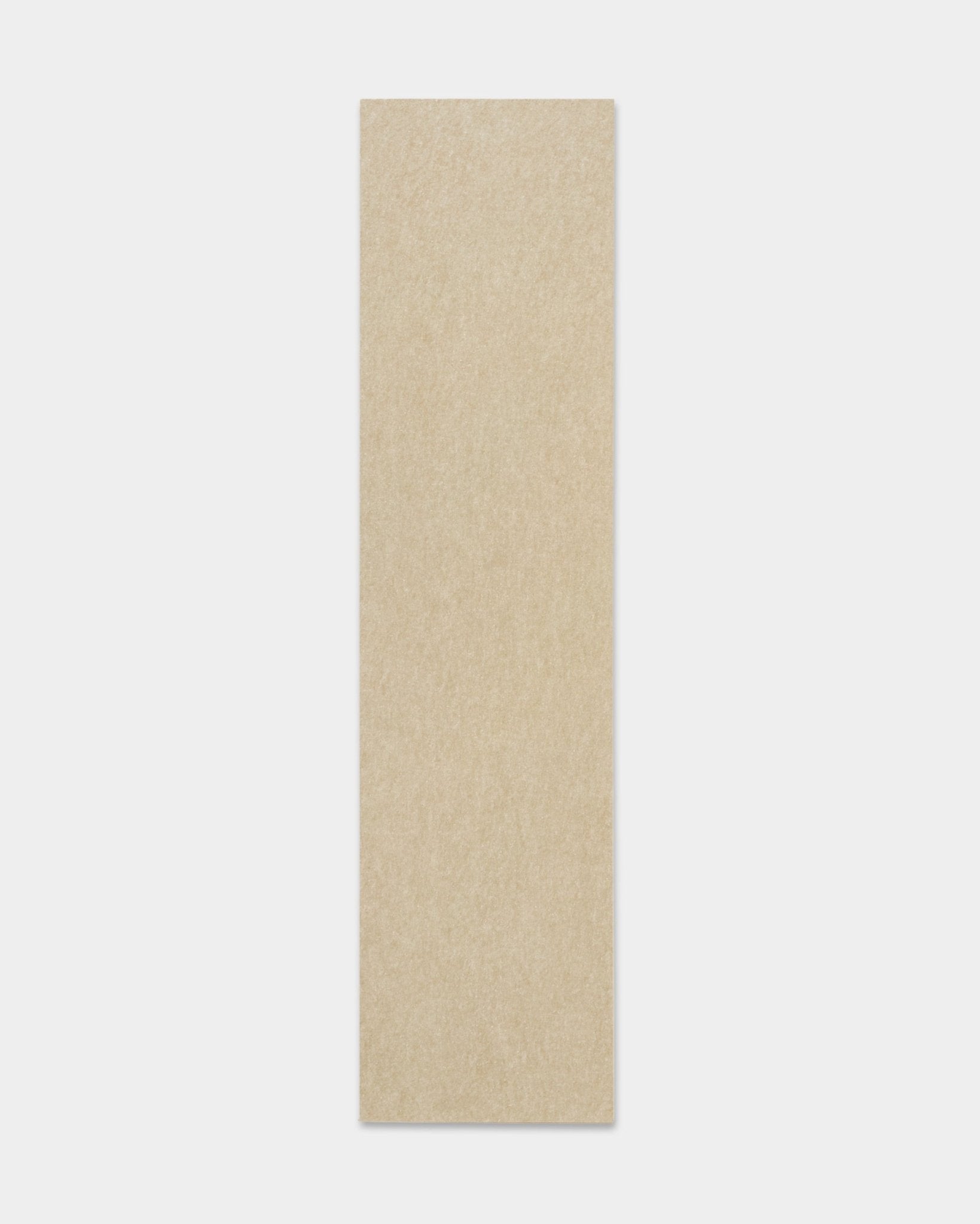 Akupanel Panel akustyczny marki WoodUpp, 240.1x59.8 cm, z podkładem z filcu akustycznego beige, o prostokątnym kształcie, na białym tle.